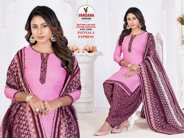 Vandana Patiyala Express Vol-12 indo Cotton PAtiyala Dress Material 